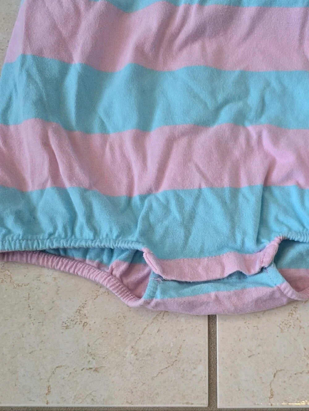 Ralph Lauren Baby Polo Dress - Light Blue & Pink